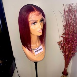 Burgundy Bob Frontal Wig